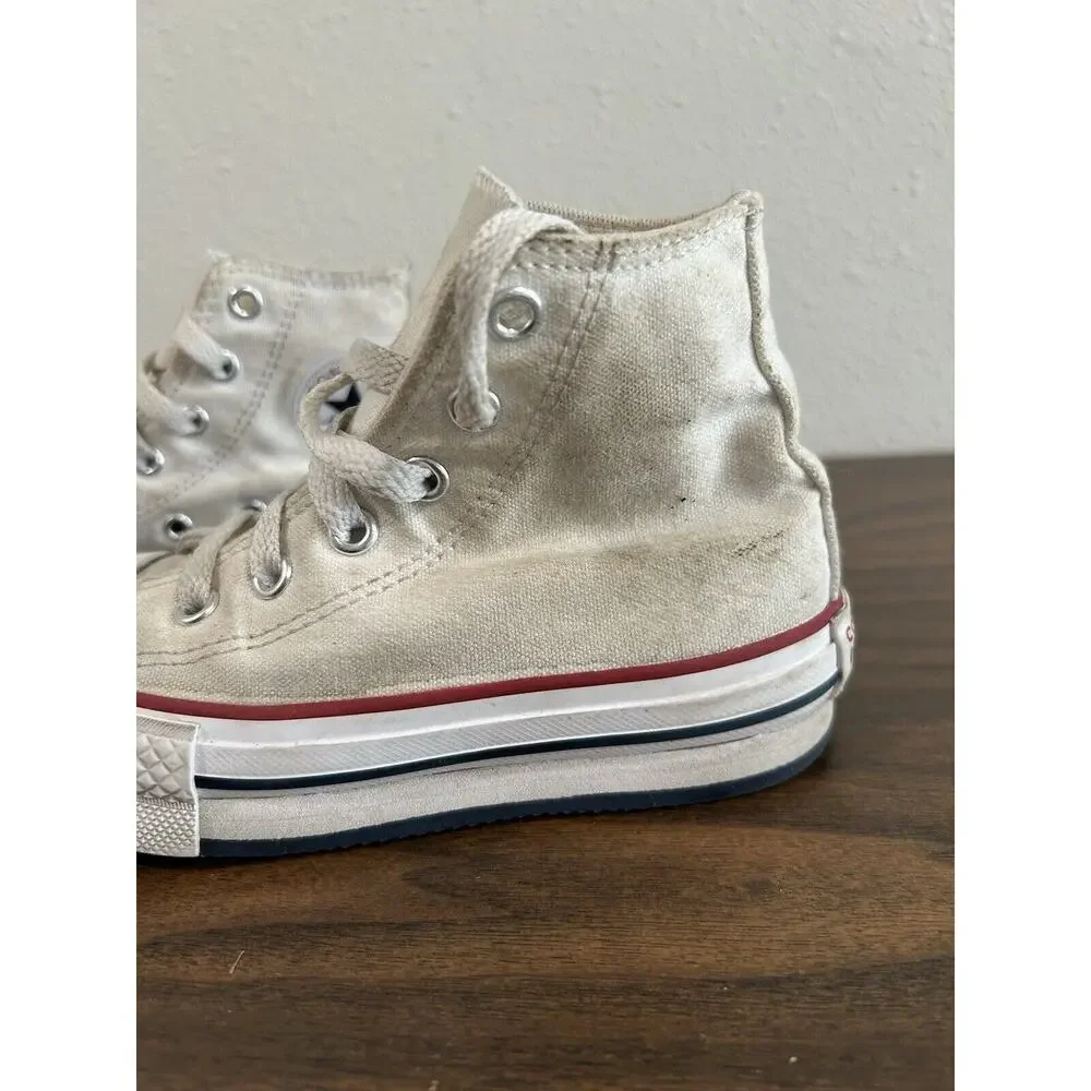 Converse Kids Size 11 Chuck Taylor All Star Canvas High Top Sneaker White